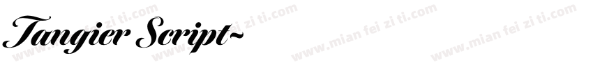 Tangier Script字体转换